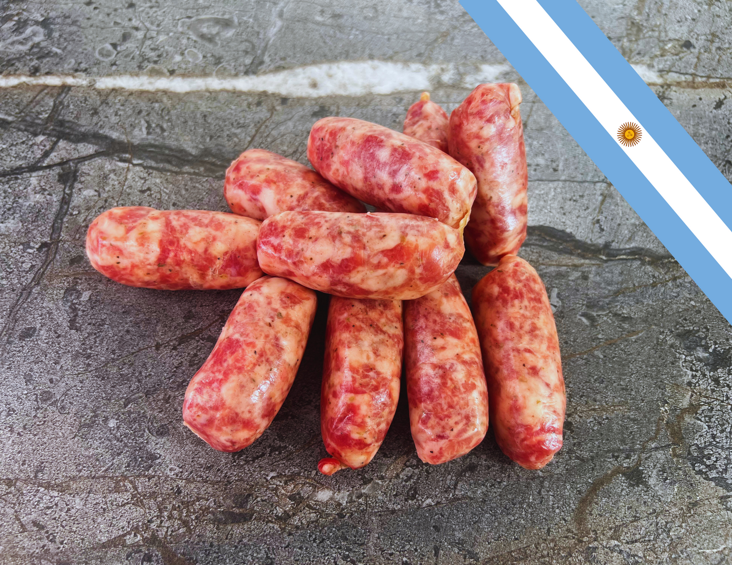Pork & Beef BOMBON Argentinian Sausage 10 PCS / Chorizo de Res y Cerdo BOMBON