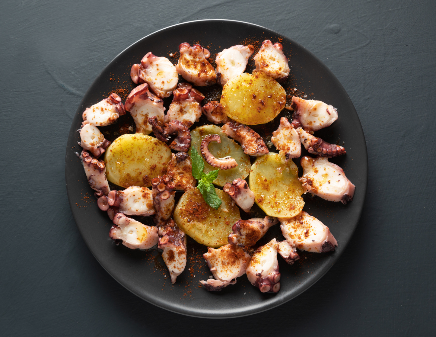 Spanish Octopus Cooked