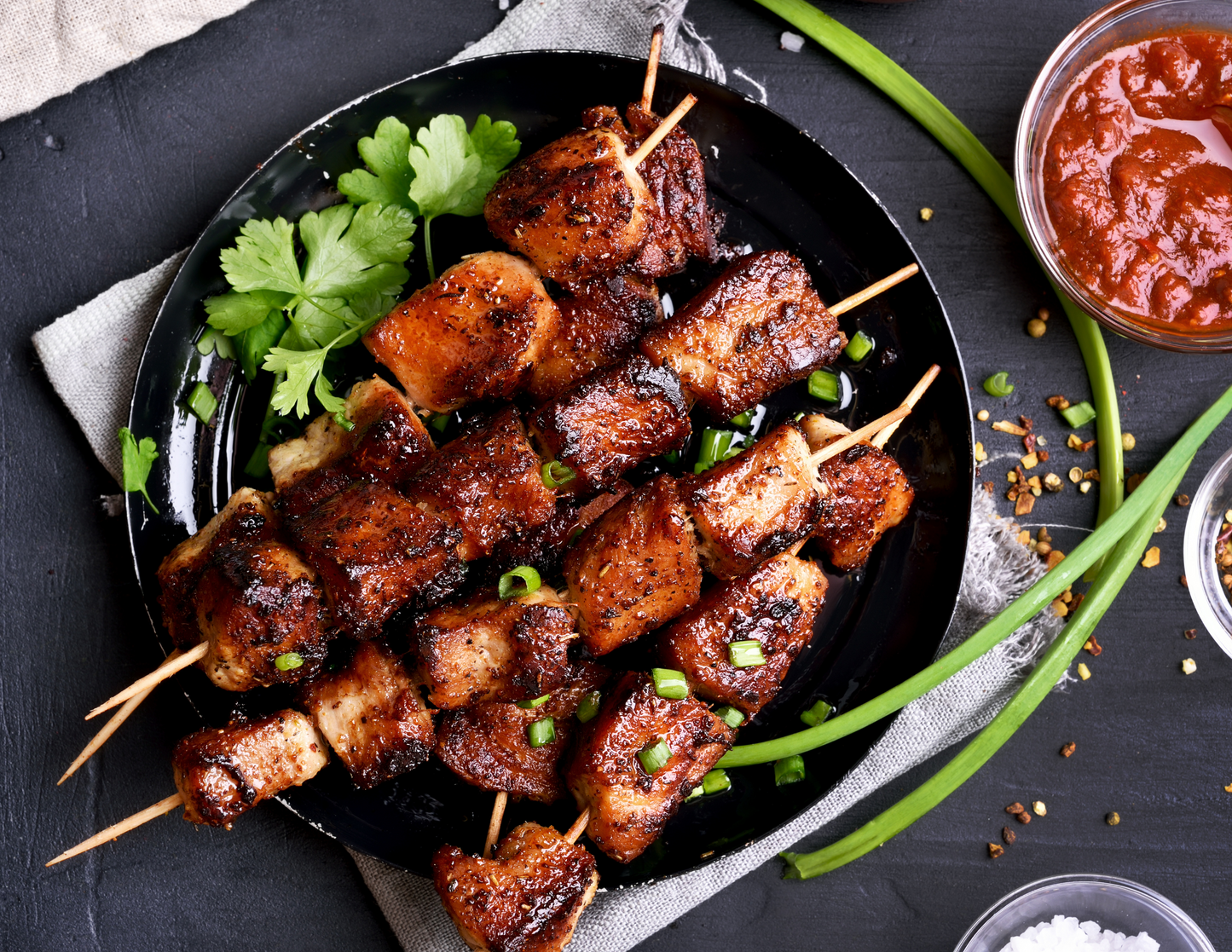 Chimichurri Chicken Skewers / Brochetas De Pollo Chimichurri