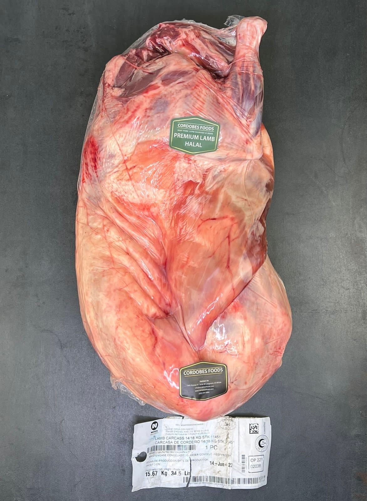 Whole Lamb Carcass