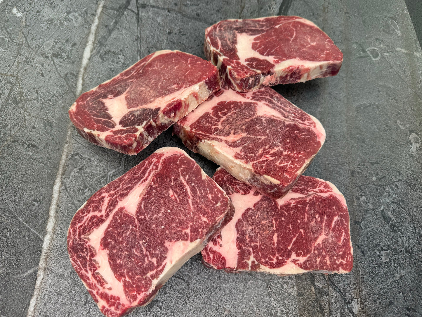 Halal Uruguayan Black Angus Grain Fed Steaks Ribeye (4-5 steaks)