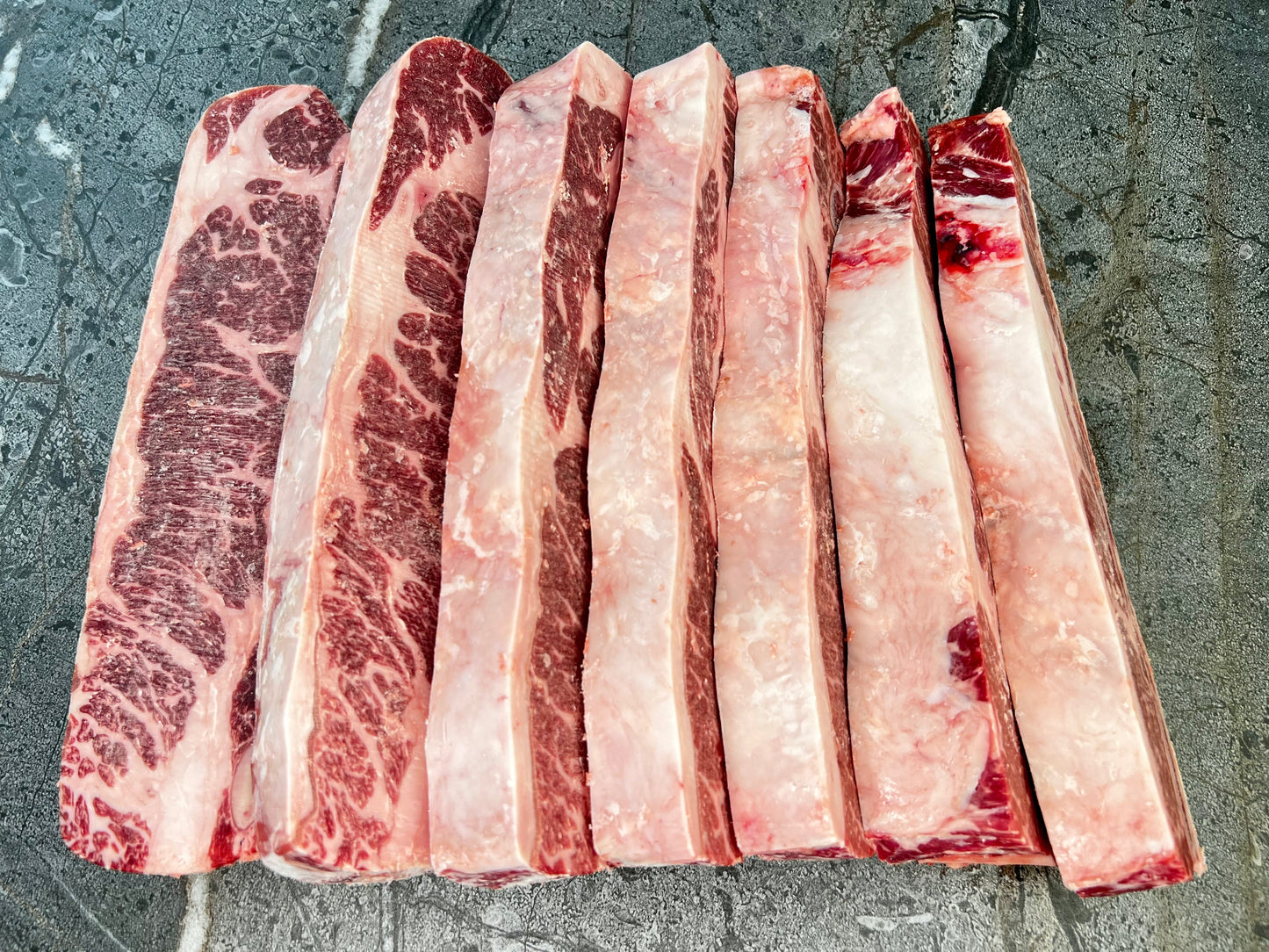 American Short Ribs Argentinian Style / Banderitas BLACK ANGUS USDA CHOICE