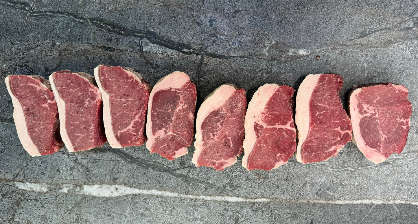 Uruguayan Black Angus Grass Fed Steaks New York Strip (4-5 steaks)