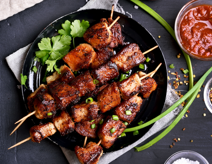 Teriyaki Chicken Skewers / Brochetas De Pollo Teriyaki