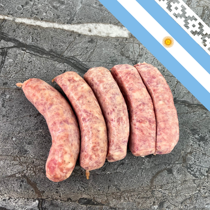 100% Pork Argentinian Sausage 5 PCS / Chorizo Puro de Cerdo