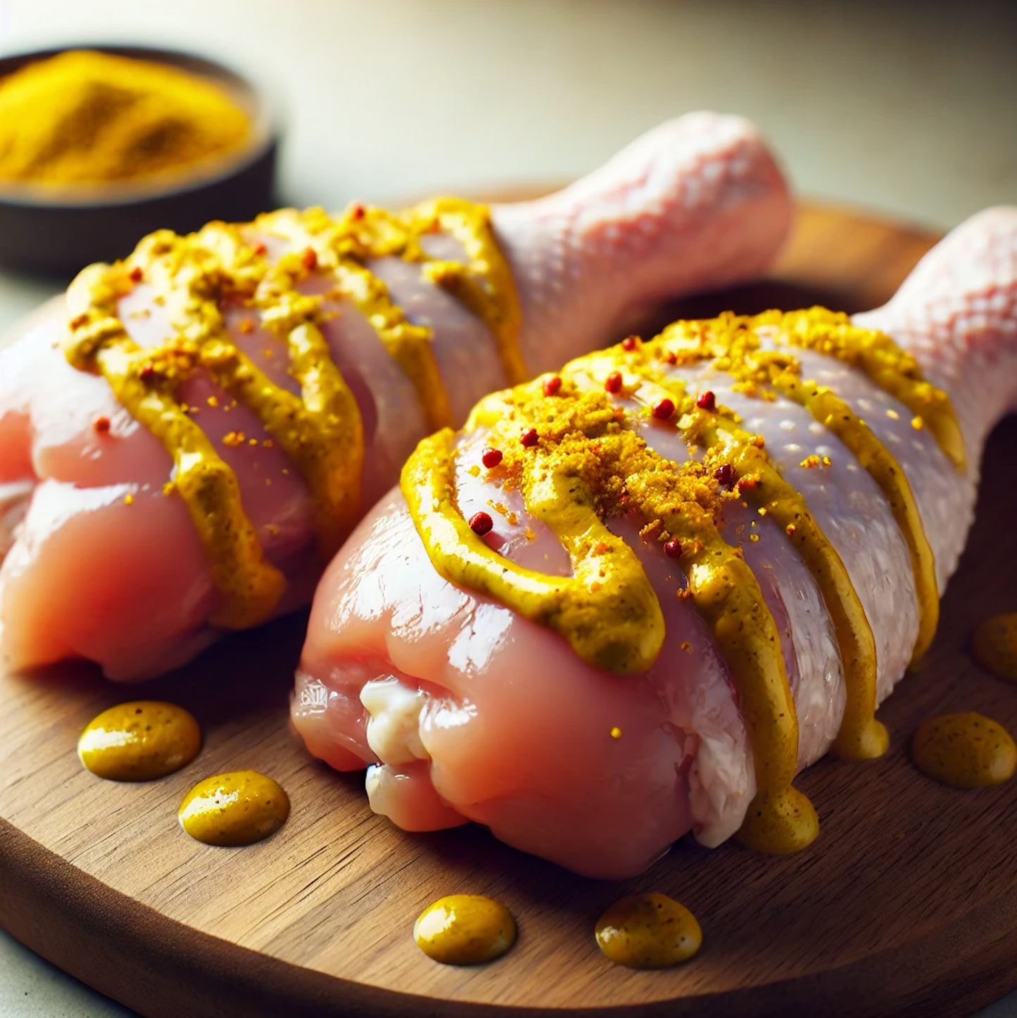 Chicken drumsticks With Mustard