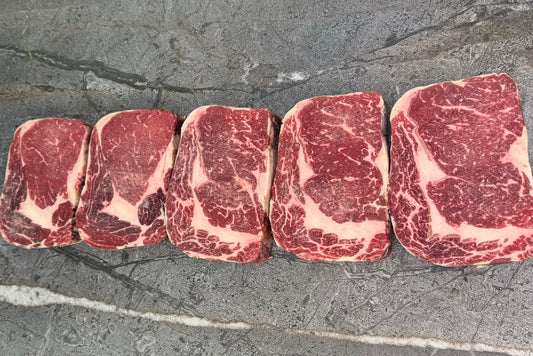Halal Uruguayan Black Angus Grain Fed Steaks Ribeye (4-5 steaks)