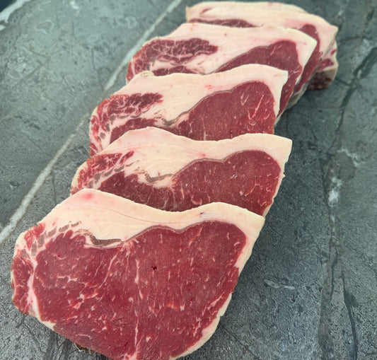 Argentinian Black Angus Steaks New York Strip (4 - 5 steaks)