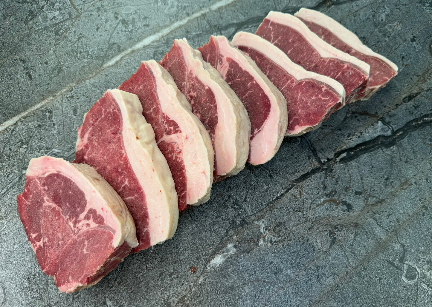 Uruguayan Black Angus Grass Fed Steaks New York Strip (7-8 steaks)