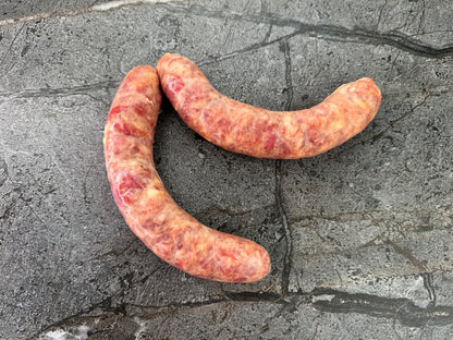 Pork Sausage with Red Bell Peppers and Cheese / Chorizo Puro de Cerdo con Morron y Queso Argentino