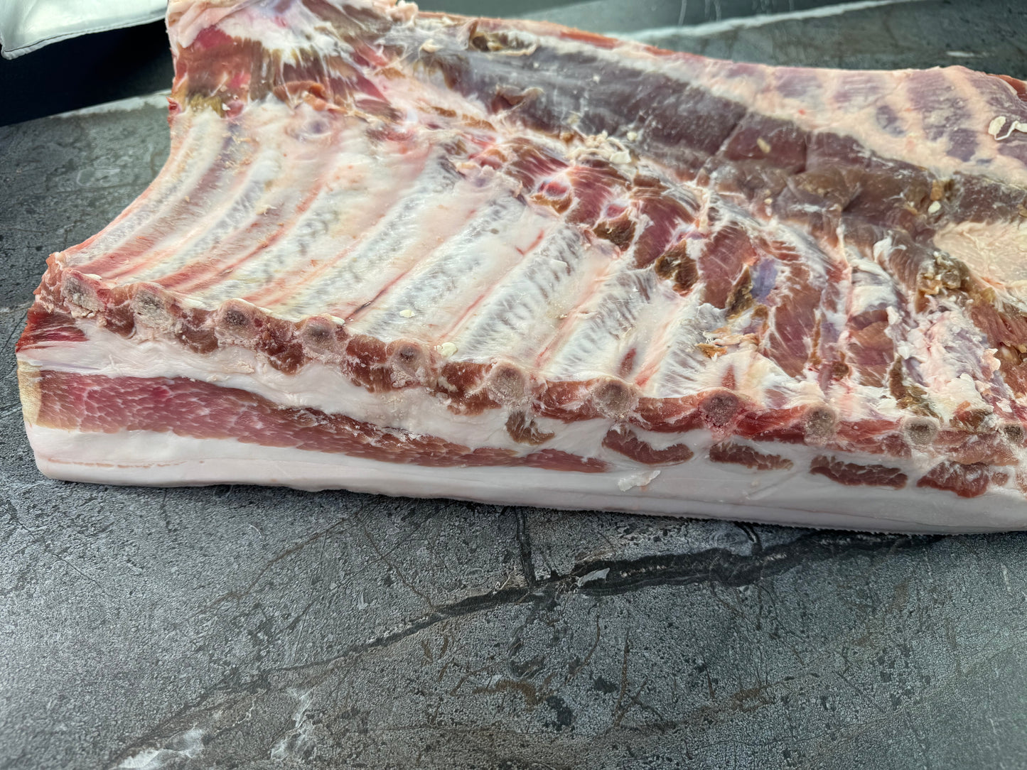 Whole Pork Belly Skin On Ribs ON