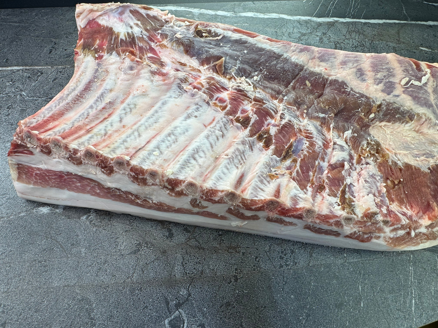 Whole Pork Belly Skin On Ribs ON