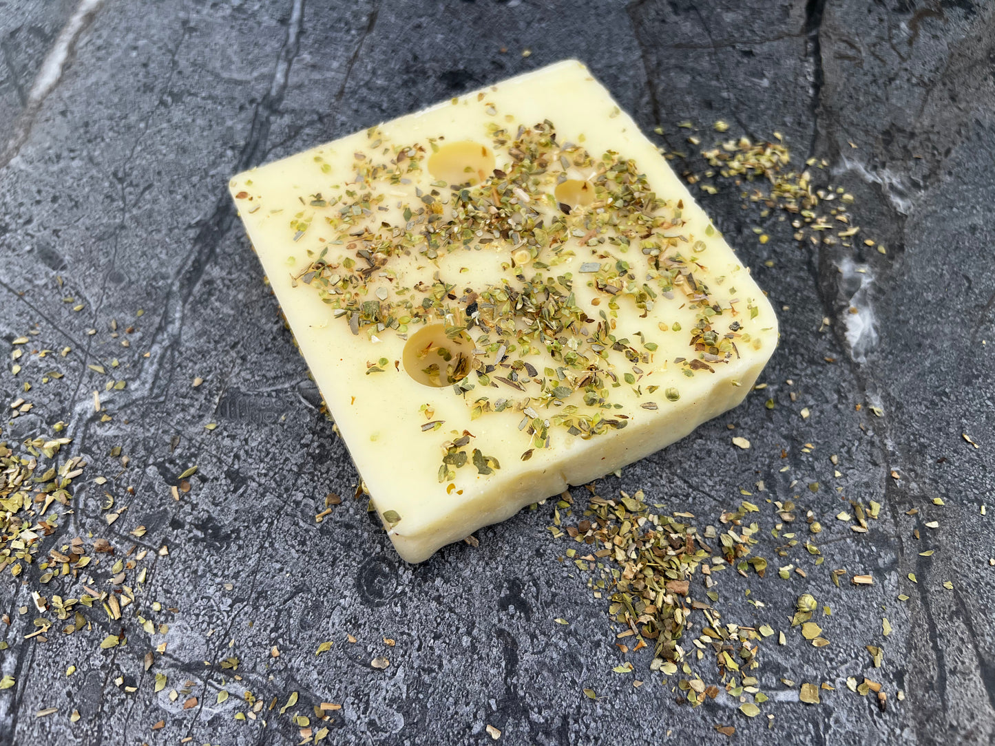 Swiss Cheese With Oregano