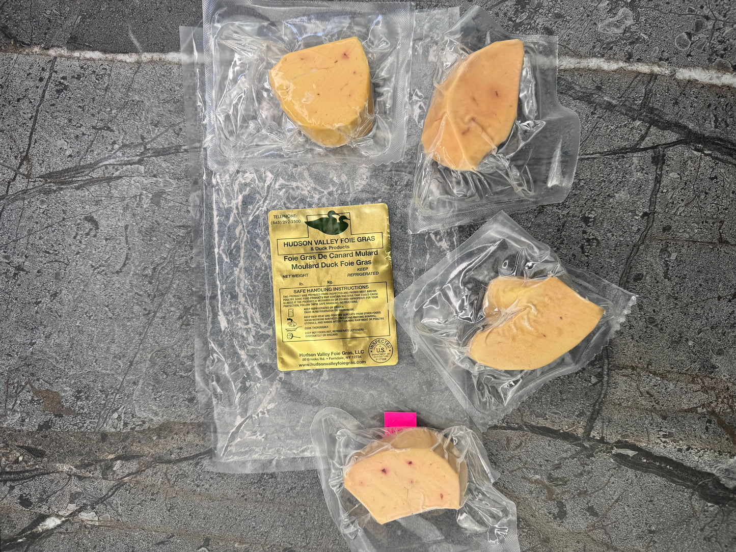 Portioned Foie Gras Hudson Valley Brand