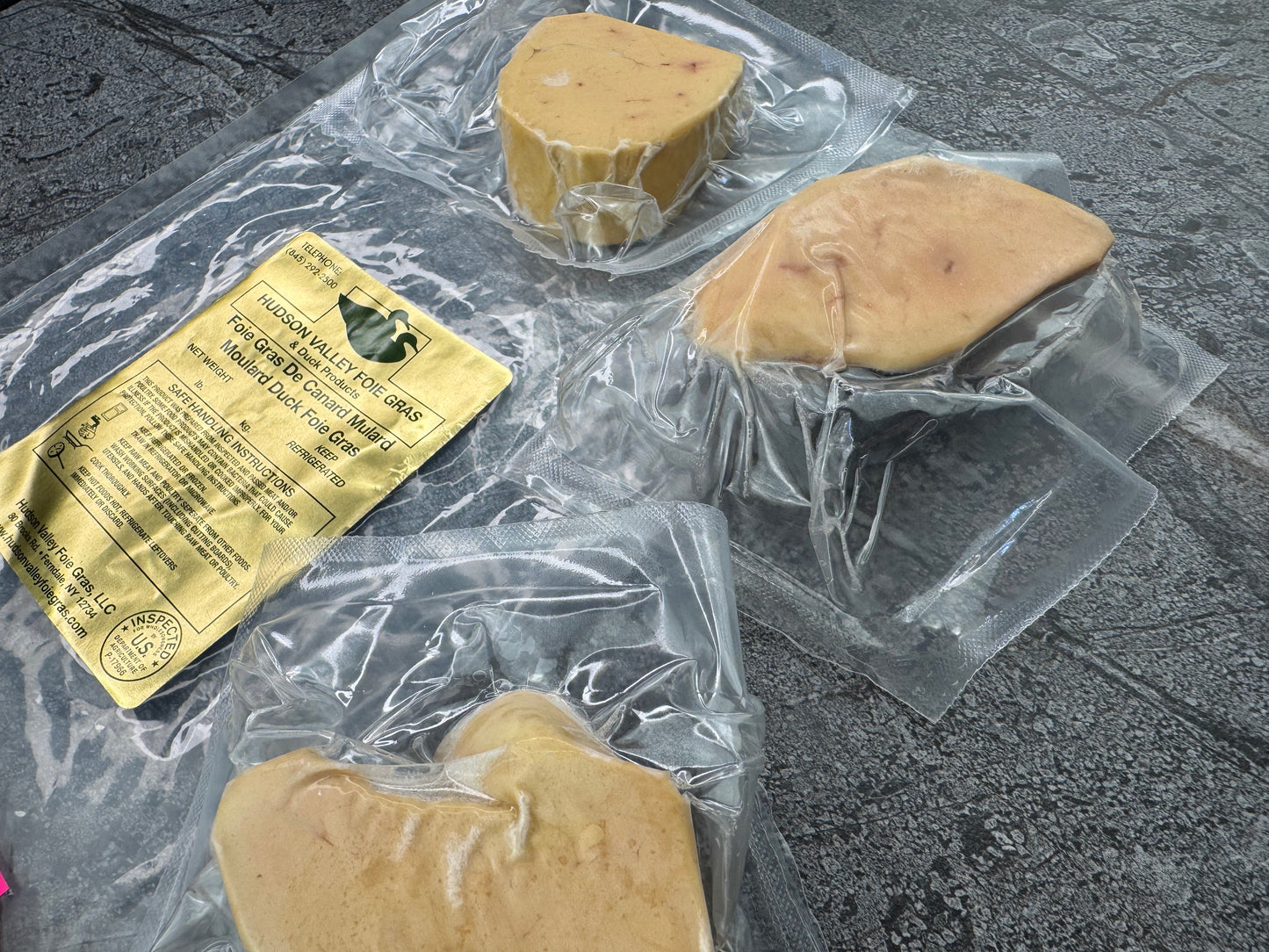 Portioned Foie Gras Hudson Valley Brand