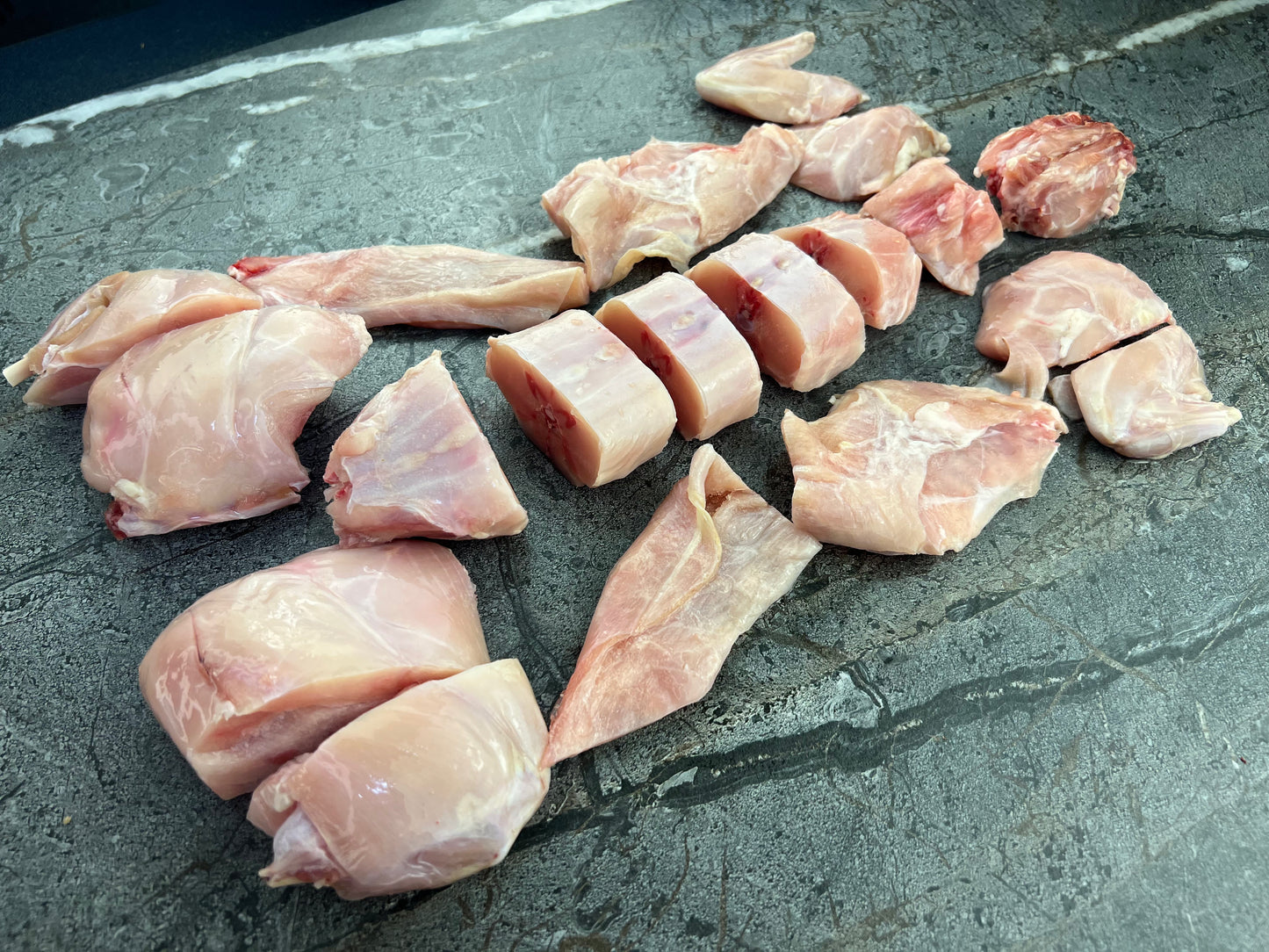 Whole Rabbit Portioned